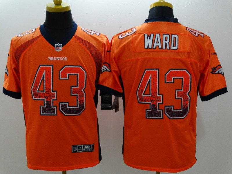 Men's Denver Broncos TJ Ward #43 Orange Jersey